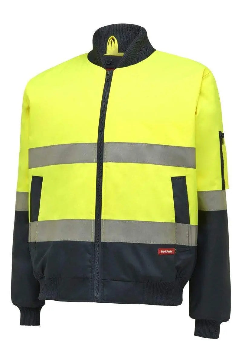 Hard Yakka Two Tone Taped Bomber Jacket Y06675 Metro Workwear.